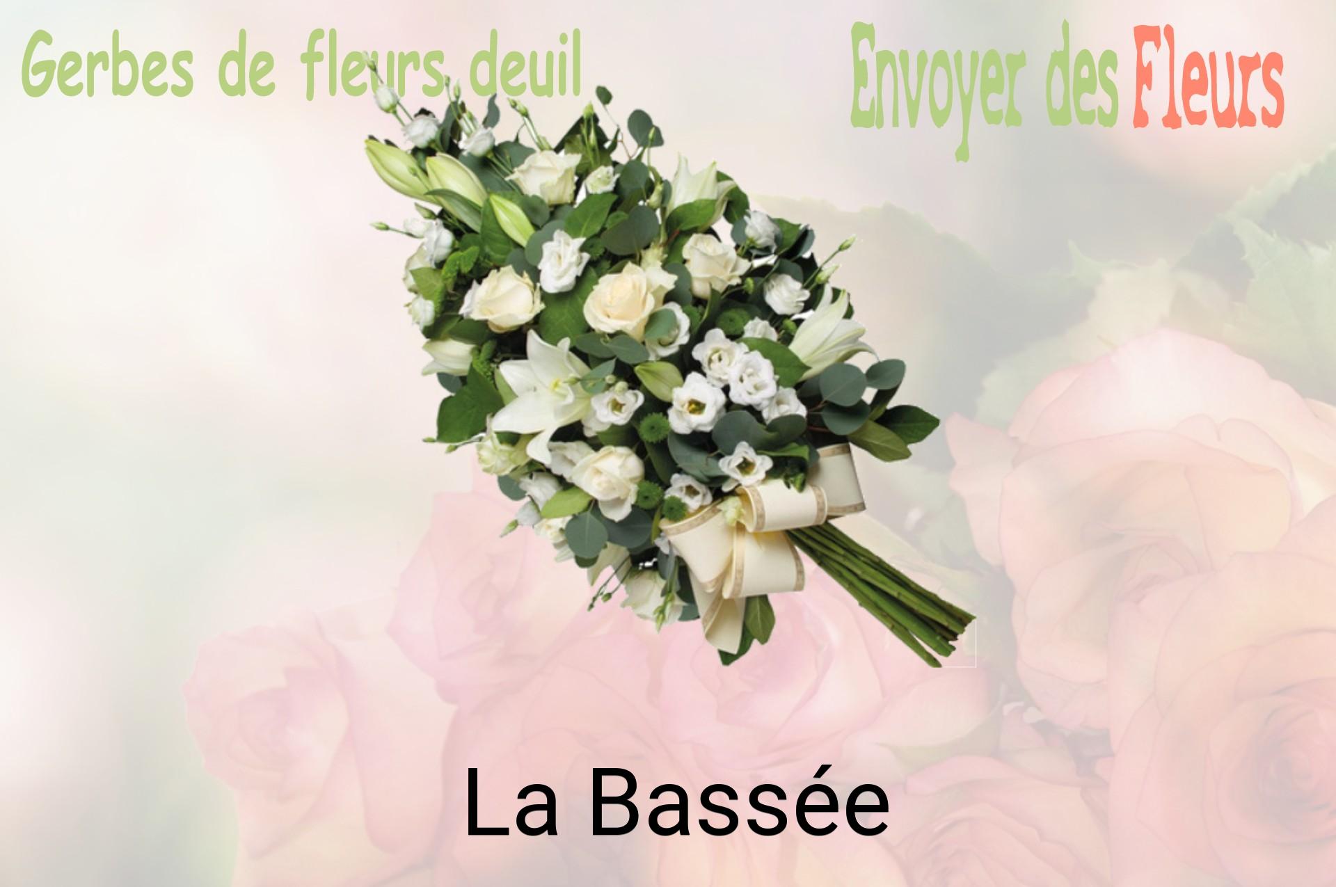 Gerbe de fleurs de deuil livrée à La Bassée